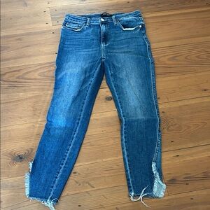 Judy Blue Distressed Ankle Jeans